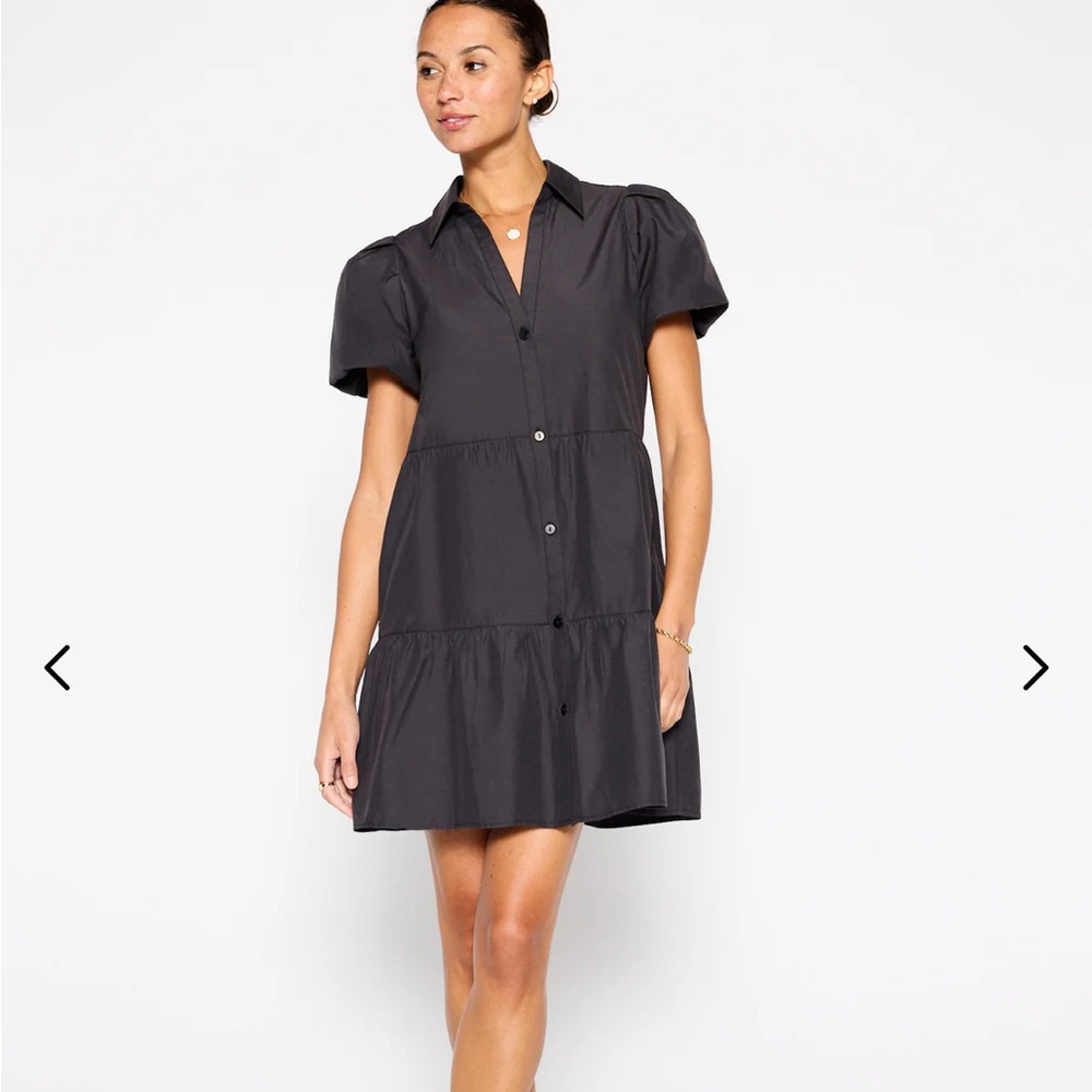 Brochu Walker Havana Mini Dress, Size L, Washed Black